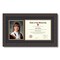 ArtToFrames 8.5x11 inch Diploma Frame with 6" x 8" Inch Image Opening - Framed with Black and Gold Mats, Comes with Regular Acrylic and Sawtooth Hanger for Wall Hanging (DT-8.5x11)